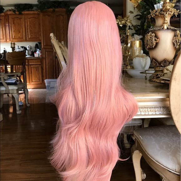 Pink Peach Beauty Lace Front Wig - Thumbnail 5