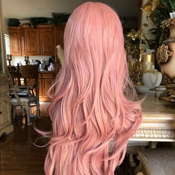 Pink Peach Beauty Lace Front Wig - Thumbnail 3