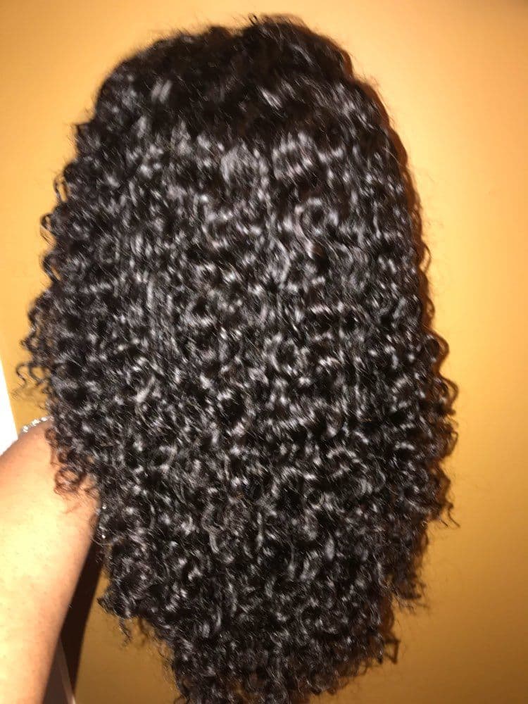 Curly Human Hair Lace Wig 20-22 inches - Thumbnail 3