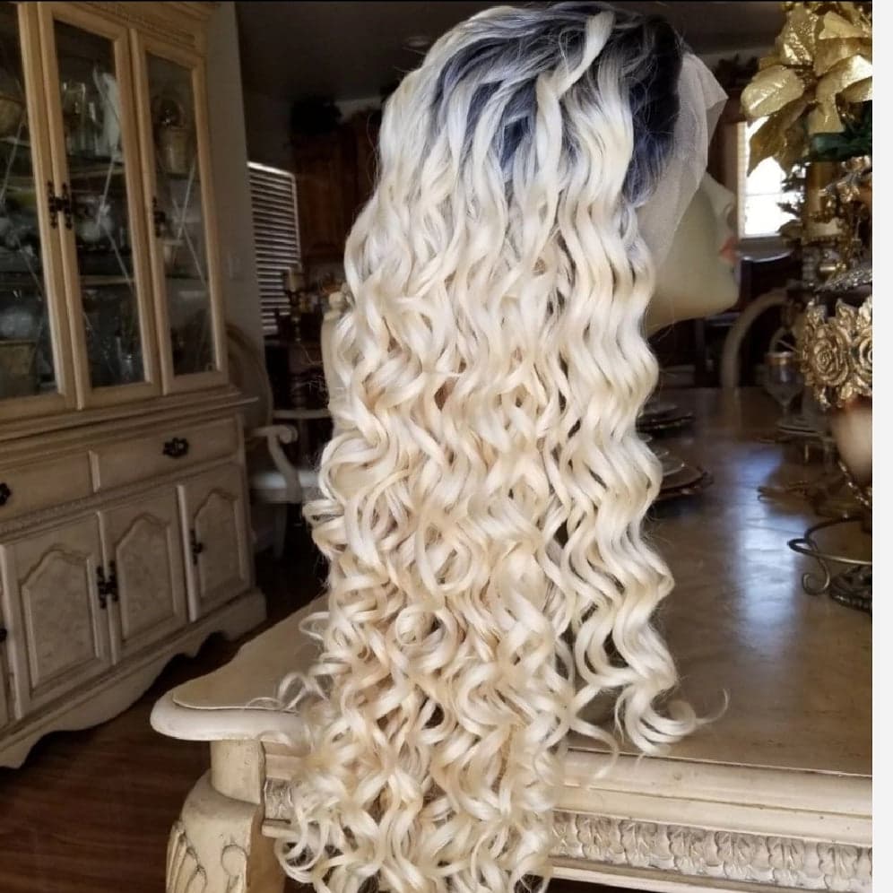 Blonde Ombre Curly Beauty Lace Front Wig 24-28 inches!! - Thumbnail 2