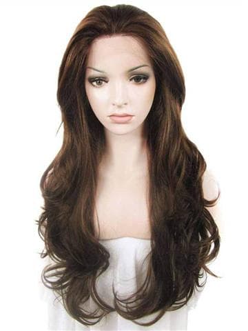 Honey Brown Wavy Lace Front Wig 24-26 inches!! - Thumbnail 3