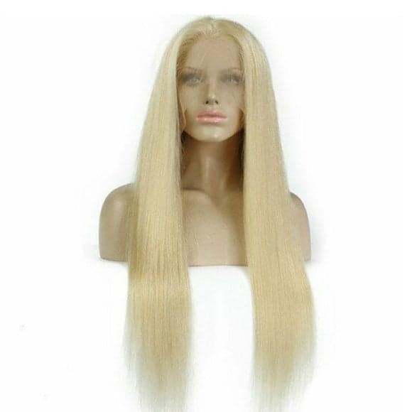 Blonde Beauty Waves Virgin Human Hair Lace Front Wig - 12 inches - Thumbnail 4