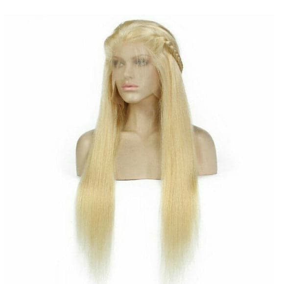 Blonde Beauty Waves Virgin Human Hair Lace Front Wig - 12 inches - Thumbnail 5