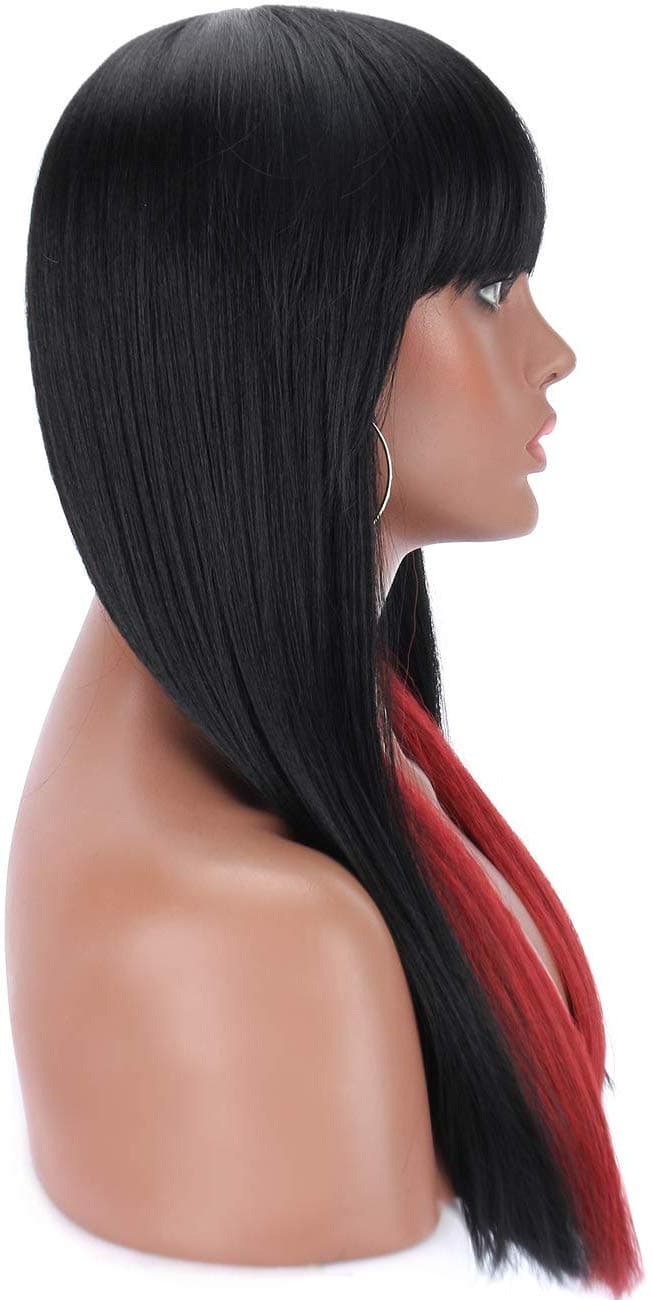 Black Red Beauty Full Wig - Thumbnail 4