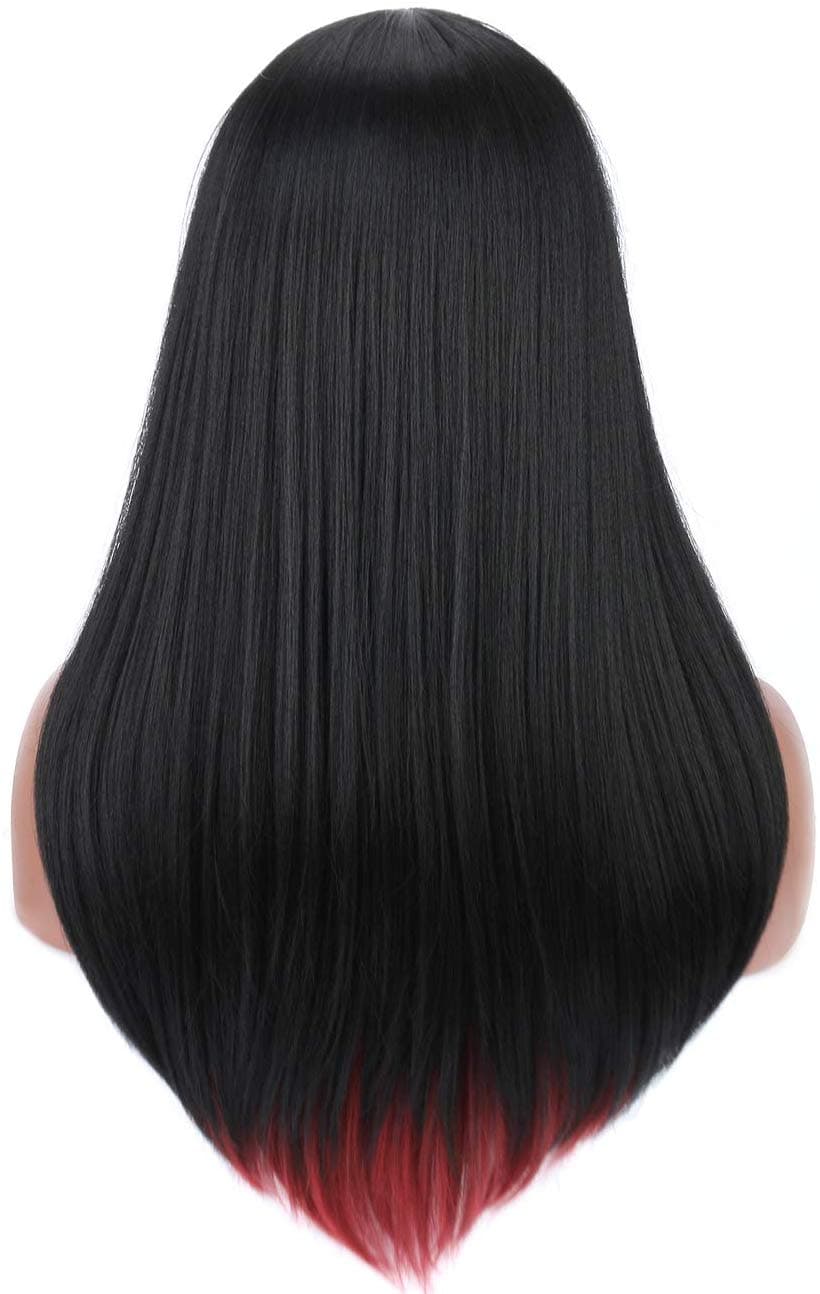 Black Red Beauty Full Wig - Thumbnail 7