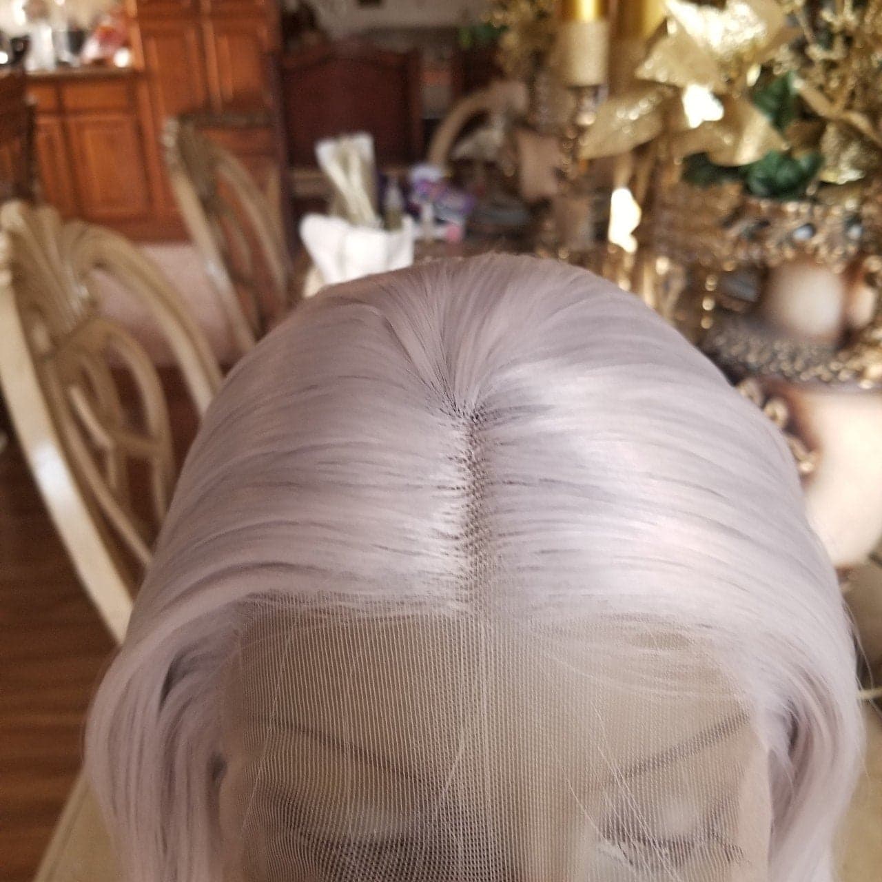 Gray White Beauty Lace Front Wig 22-26 inches!! - Thumbnail 4