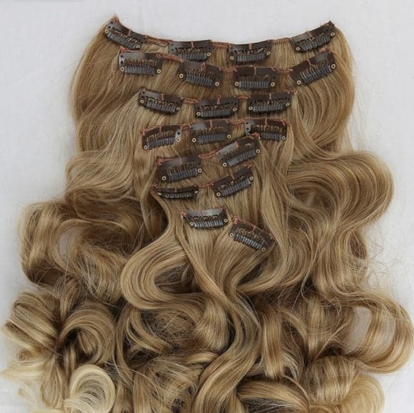 Ombre Blonde Beauty Full Head Clip in Extension - Thumbnail 2