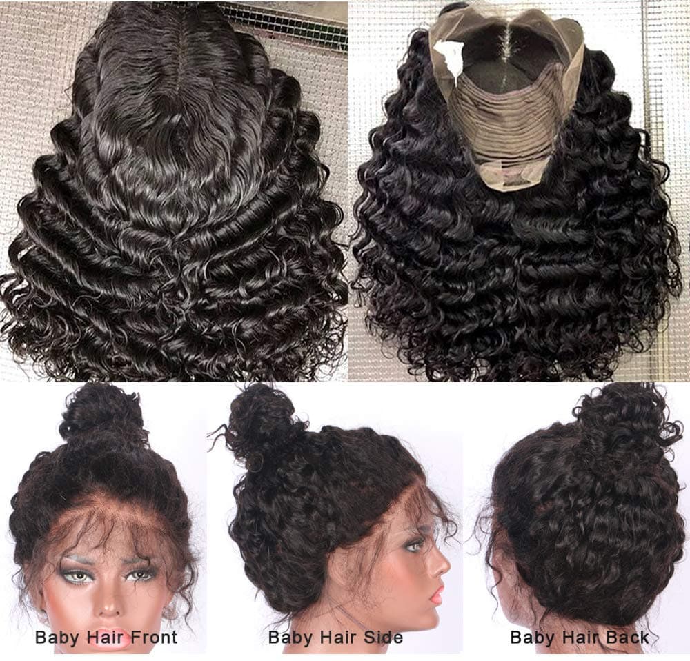 Pre-Plucked Curly Beauty Lace Front Wig 12-14 inches - Thumbnail 5