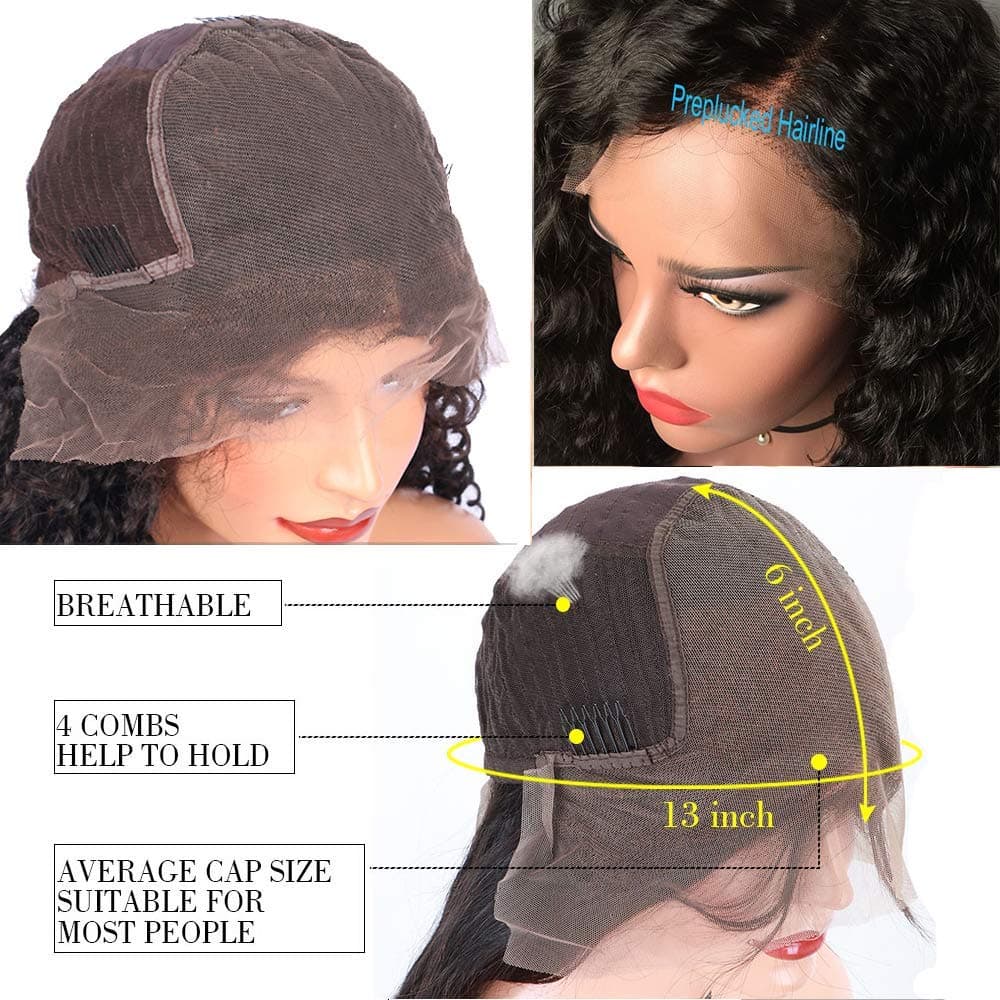 Pre-Plucked Curly Beauty Lace Front Wig 12-14 inches - Thumbnail 3