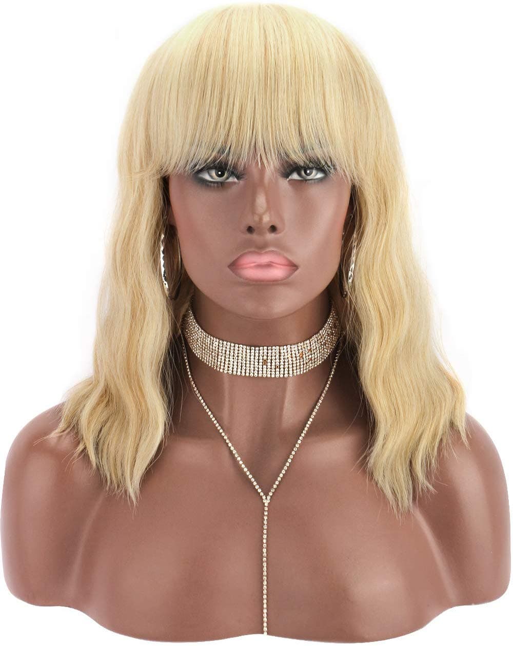 Blonde Wavy Full Wig