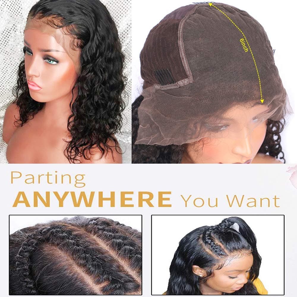 Pre-Plucked Curly Beauty Lace Front Wig 12-14 inches - Thumbnail 4