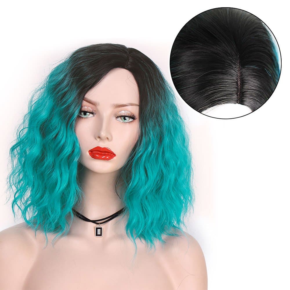 Ombre Curly Wave Bob - Thumbnail 4