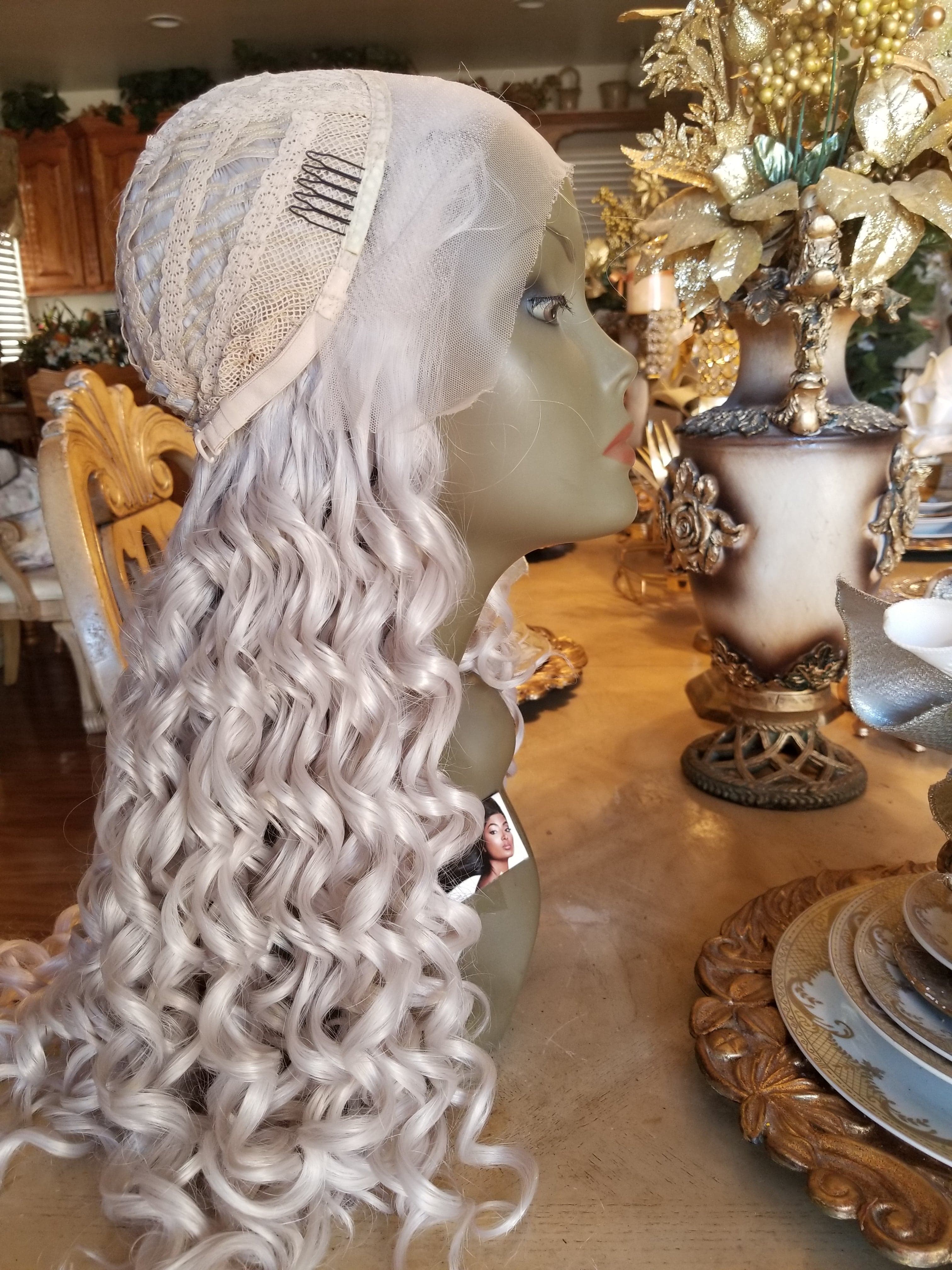 Light Gray AshBlonde Beauty Lace Front Wig 22-26 inches!! - Thumbnail 5