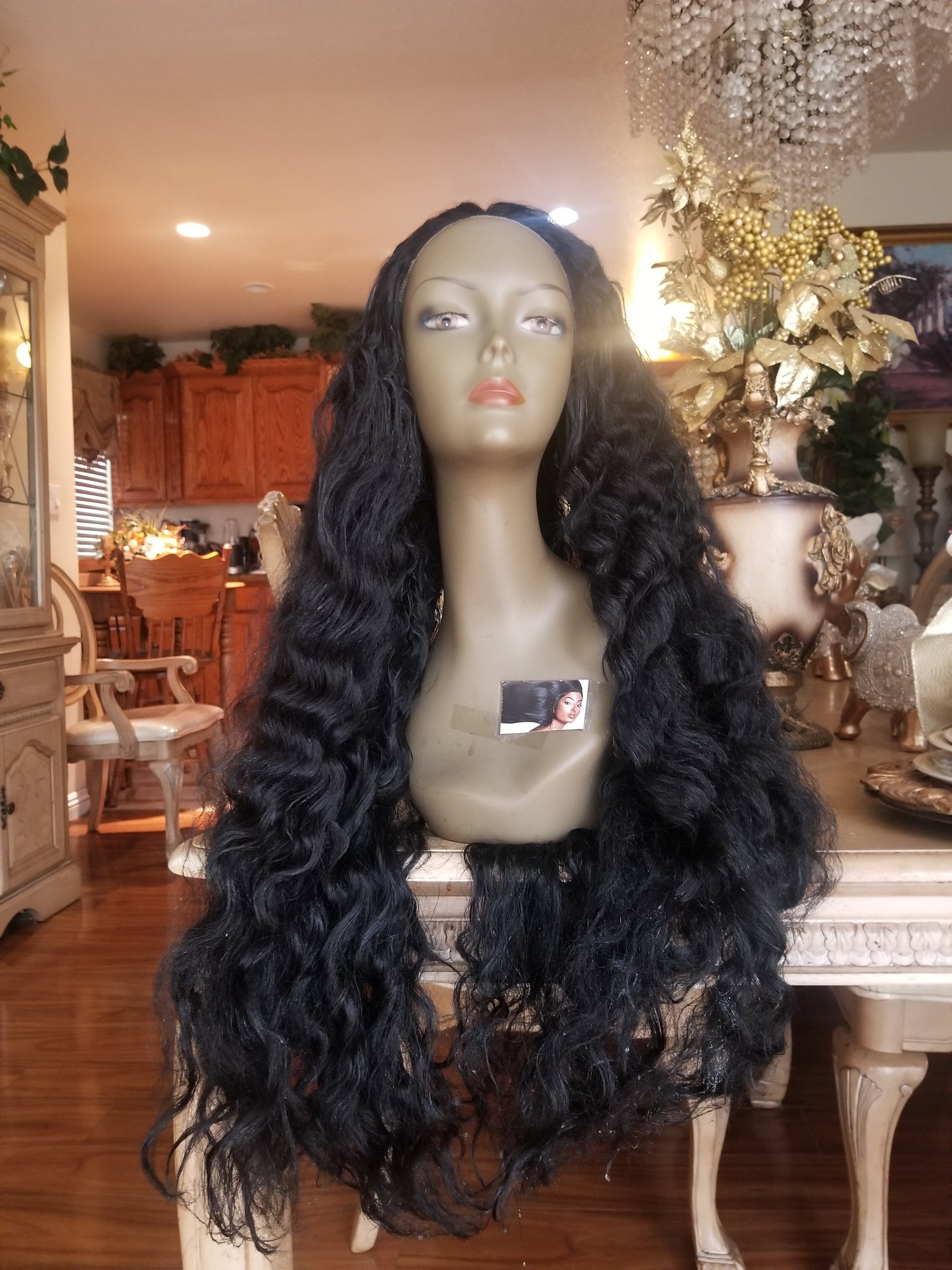Black Deep Curly Beauty Beauty Lace Front Wig 26-30 inches!!