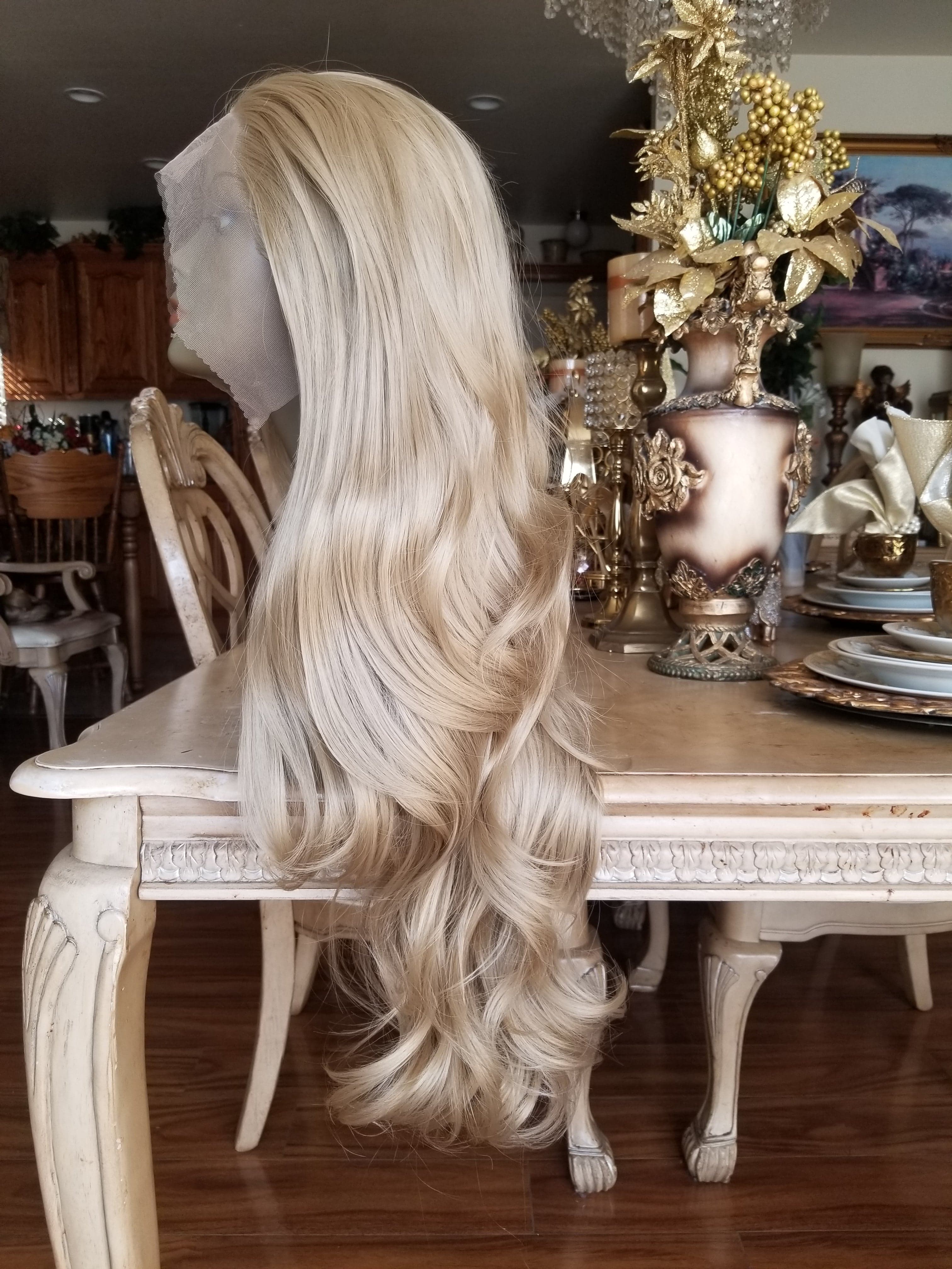 Ash Blonde Lace Front Wig 24-26 inches!! - Thumbnail 7