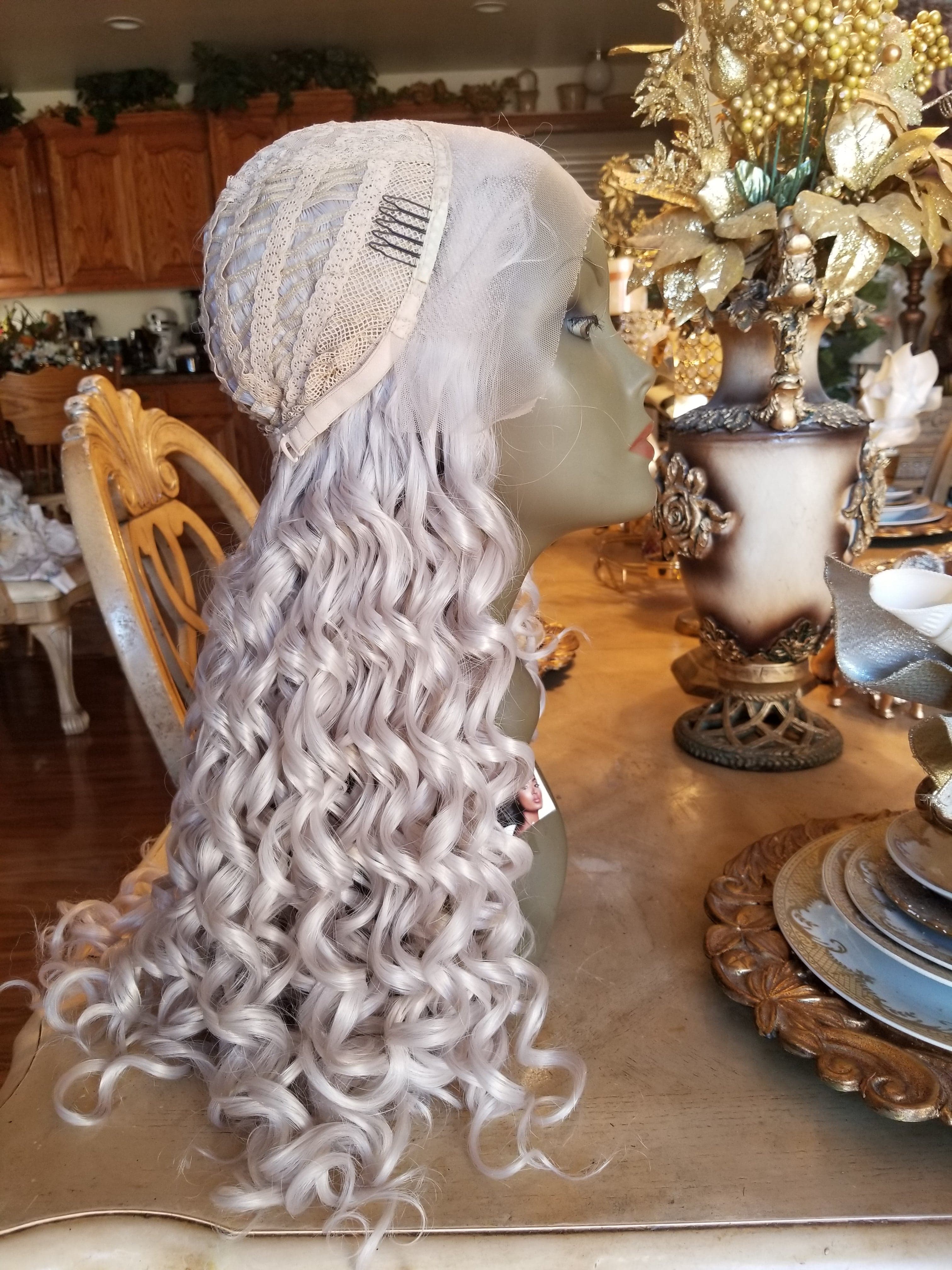 Light Gray AshBlonde Beauty Lace Front Wig 22-26 inches!! - Thumbnail 6