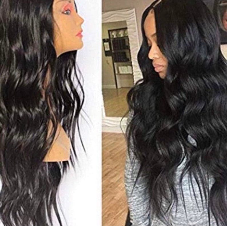 Black Wavy Lace Front Wig 22-26 inches!! - Thumbnail 3