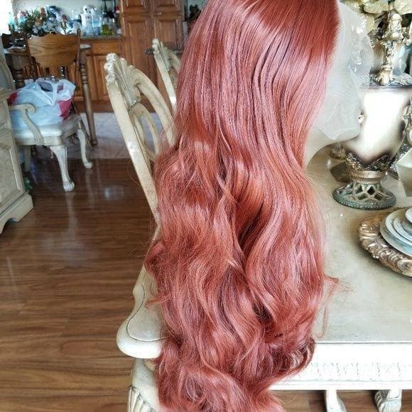 Copper Red// Beauty Waves//Lace Front Wig - Copper Red - Thumbnail 3