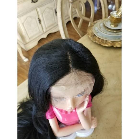 Black Bodywave Lace Front Wig - Black - Thumbnail 2
