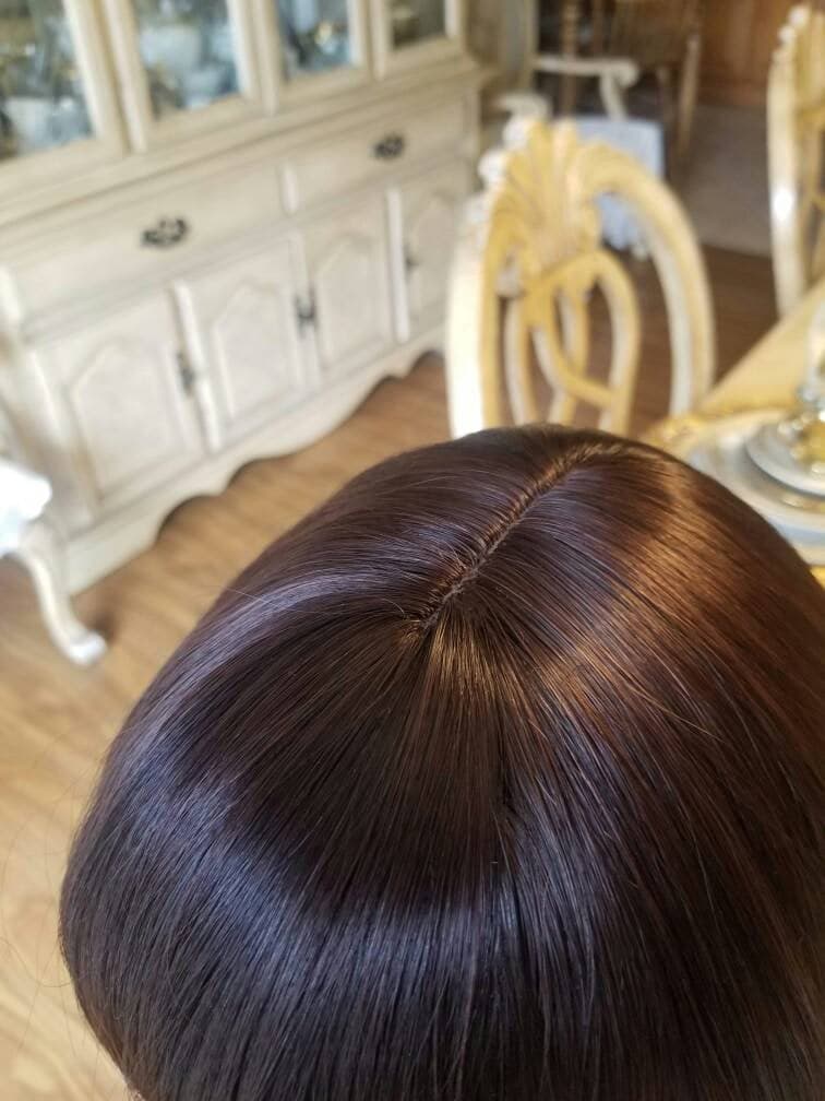 Brown Wavy Beauty Full Wig 28 inches long - Thumbnail 4