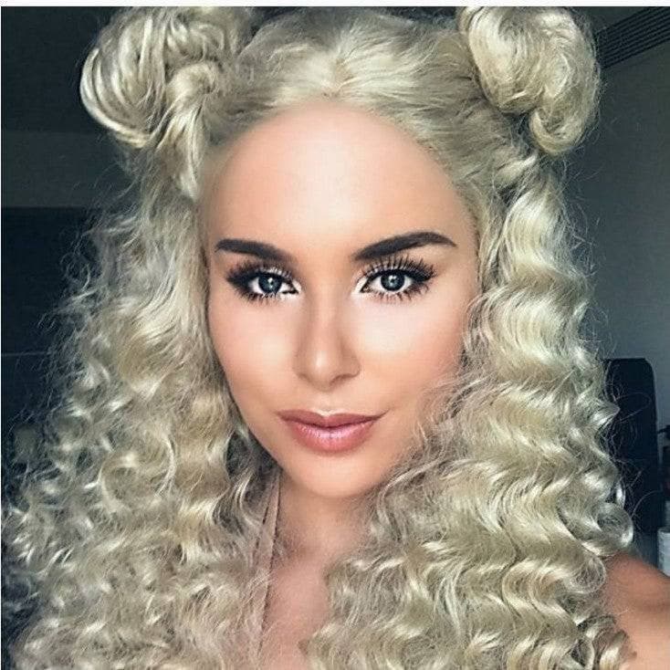 Ash White Blonde Lace Front Wig - White Blonde