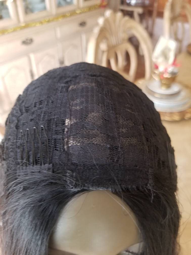 Black Straight Bodywave Wig - Black - Thumbnail 2