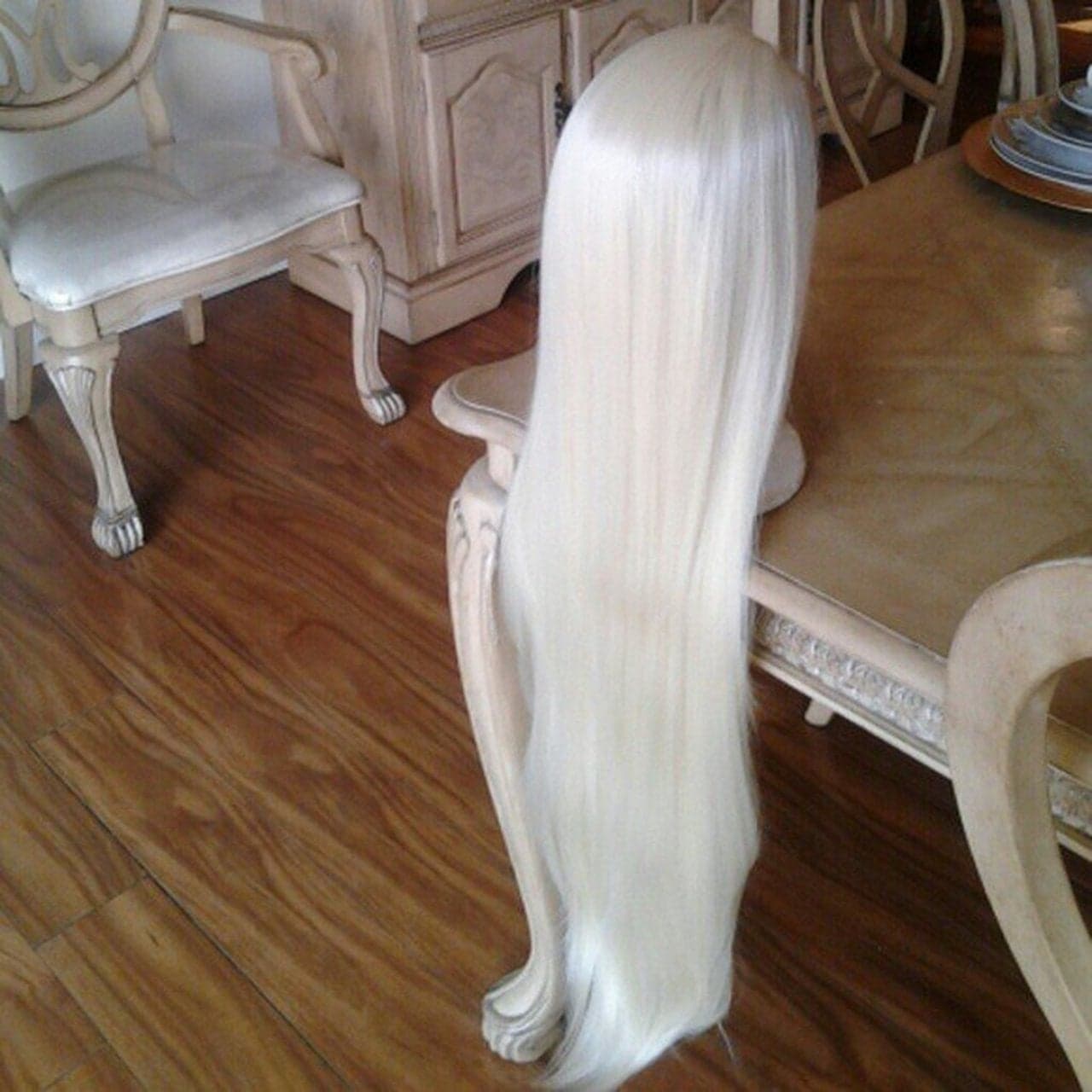 Bleach Blonde Beauty Straight Lace Front Wig - Bleach Blonde - Thumbnail 5