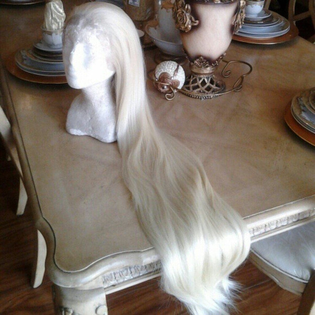 Bleach Blonde Beauty Straight Lace Front Wig - Bleach Blonde - Thumbnail 4