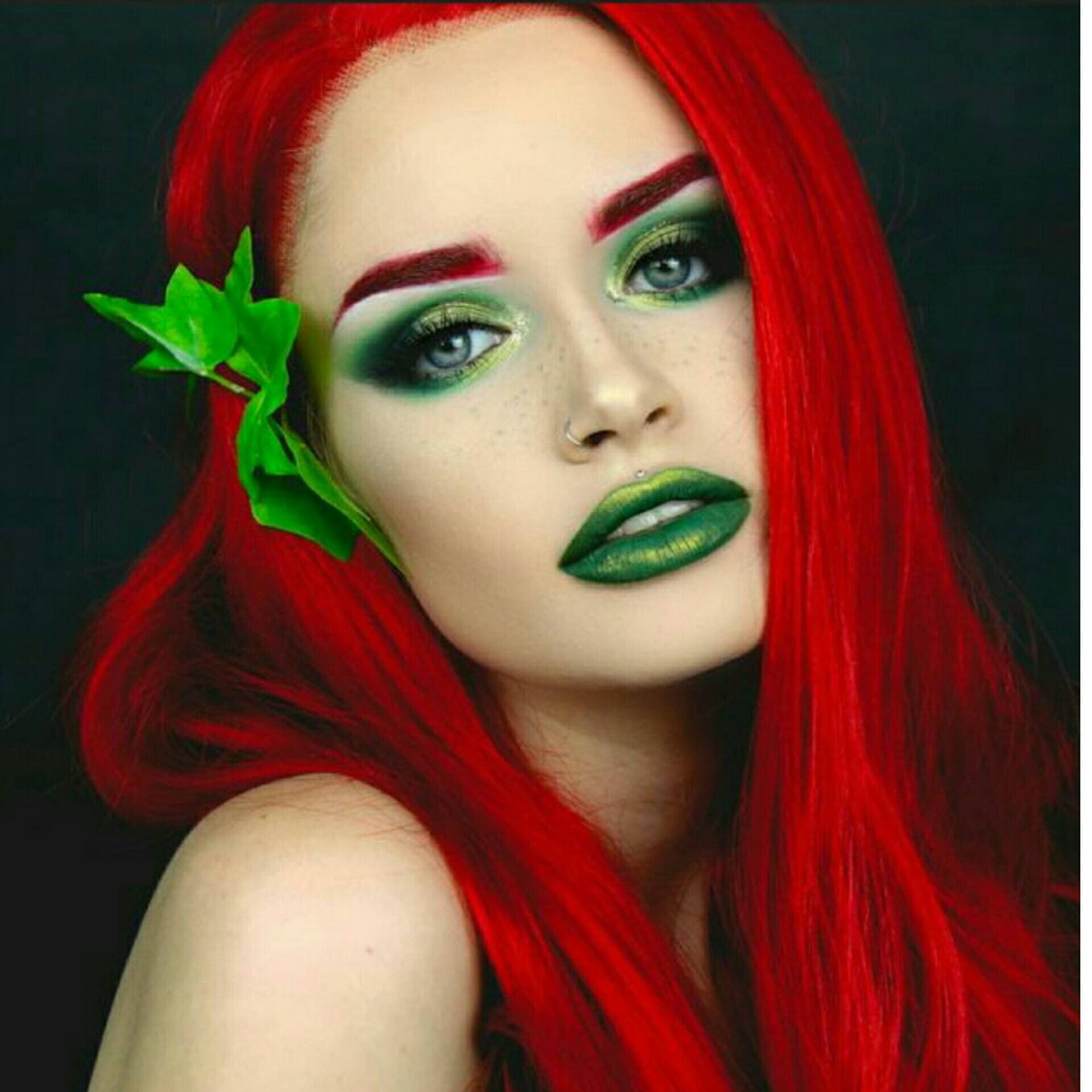 Red Wavy Lace Front Wig - Red