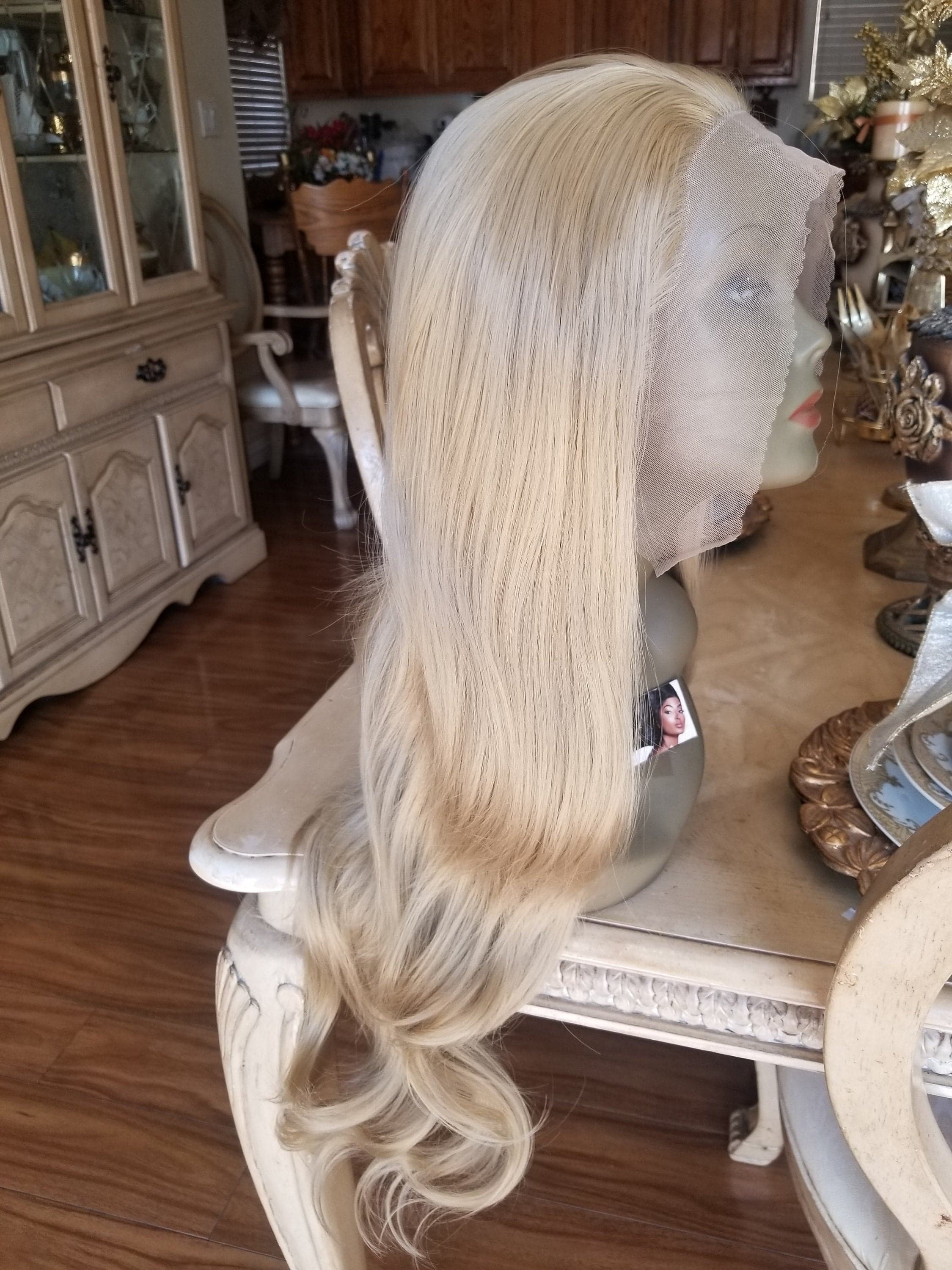 Ash Blonde Beauty Waves Lace Front Wig - Honey Ash Blonde - Thumbnail 2
