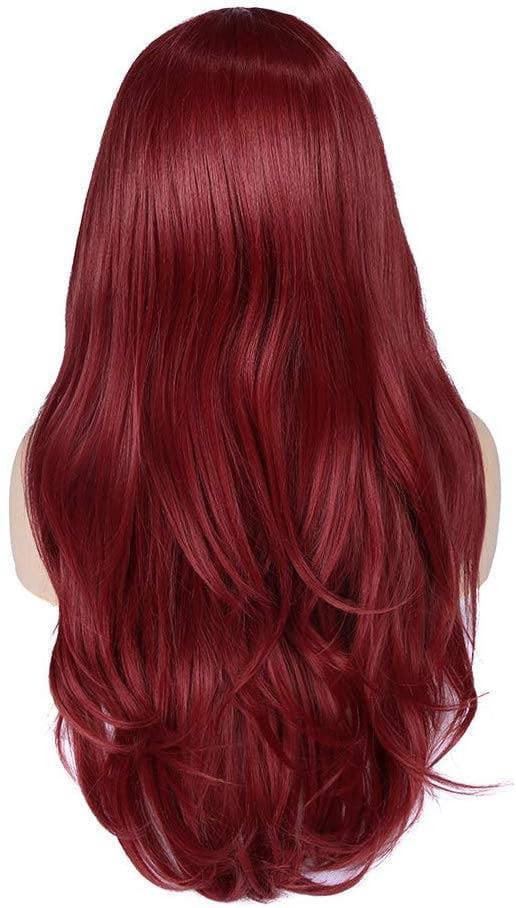 Dark Red// Beauty Waves//Lace Front Wig//Straight Wave//Body wave //Red//Natural//Wig - Copper Red - Thumbnail 2