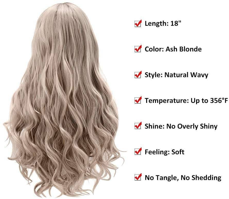 Ash Blonde Beauty Wig// Wavy Lace Front Wig //Beautiful//Gorgeous Hair// - Ash Blonde - Thumbnail 2