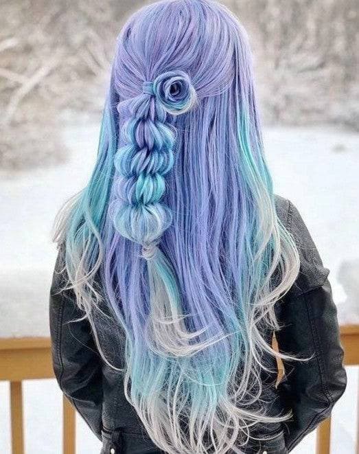 Rainbow Unicorn Beauty Lace Front Wig - Bleach Blonde - Thumbnail 2