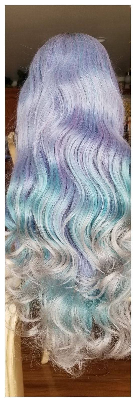 Rainbow Unicorn Beauty Lace Front Wig - Bleach Blonde - Thumbnail 5