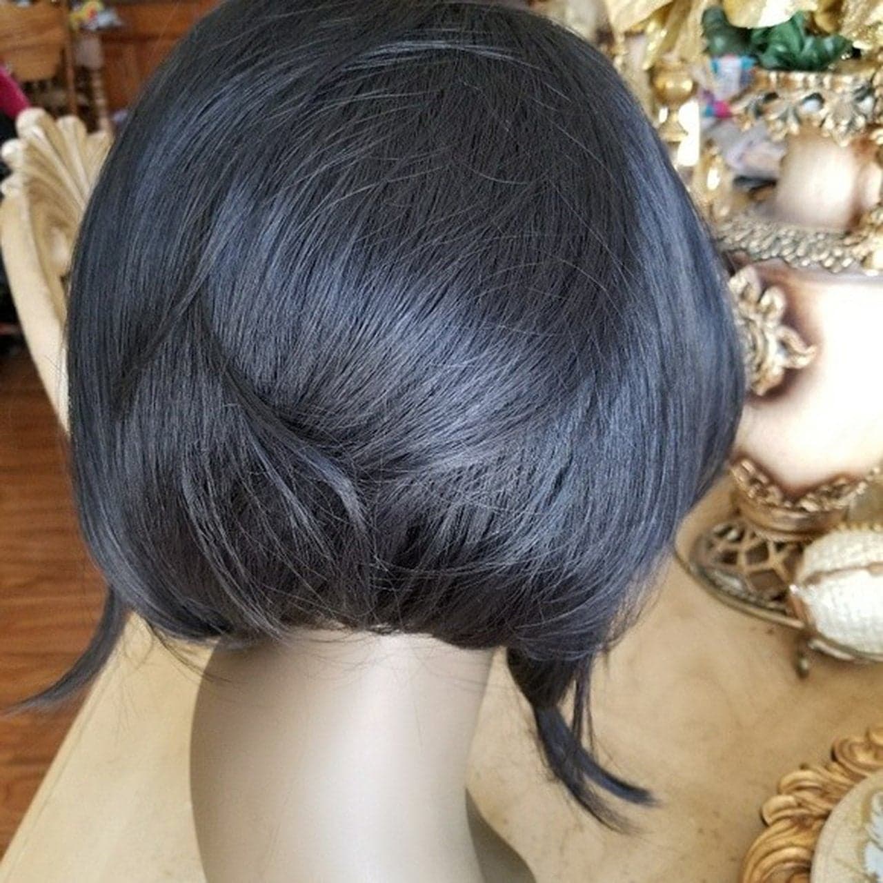 Bob Beauty Lace Front Wig - Black - Thumbnail 3