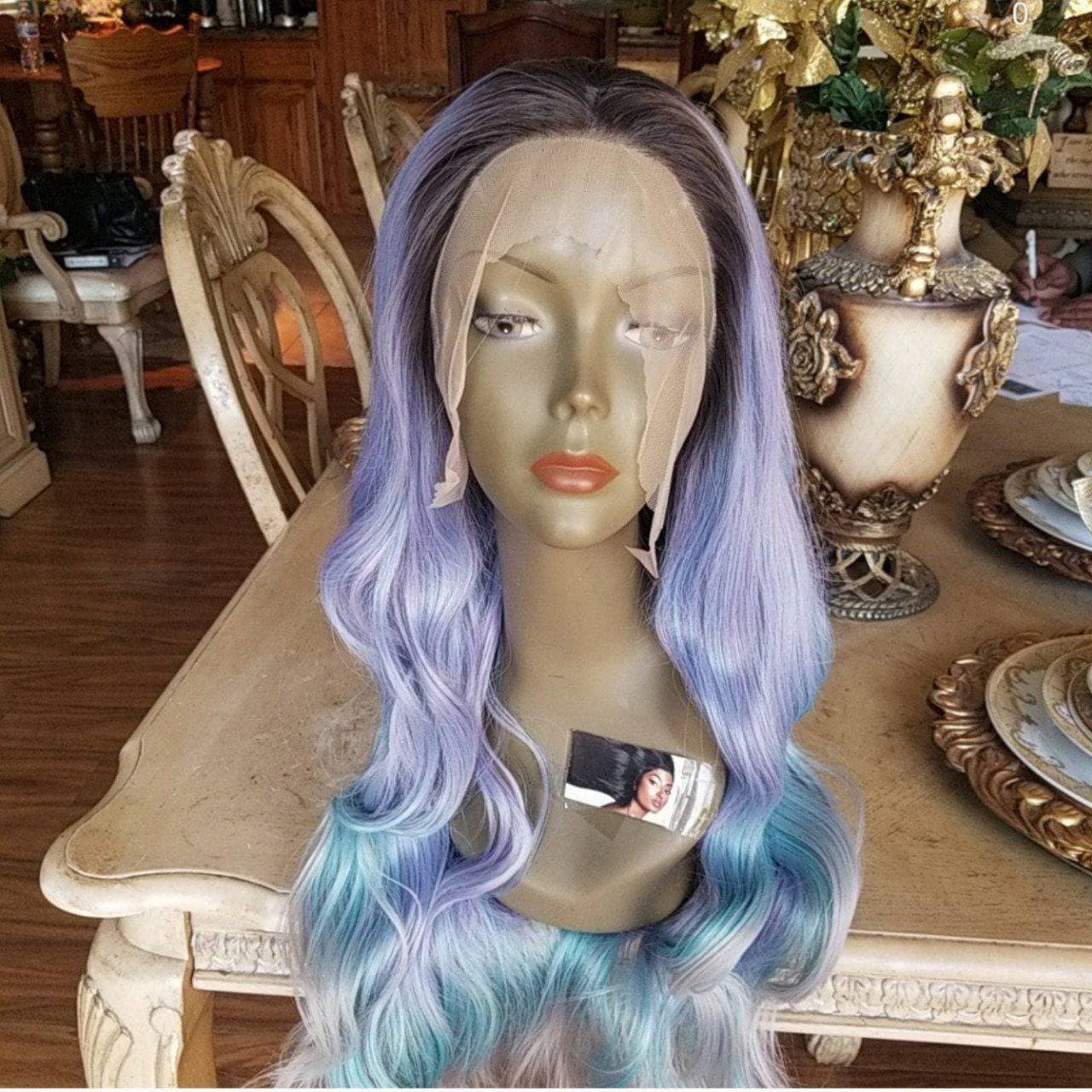 Rainbow Unicorn Beauty Lace Front Wig - Bleach Blonde - Thumbnail 3