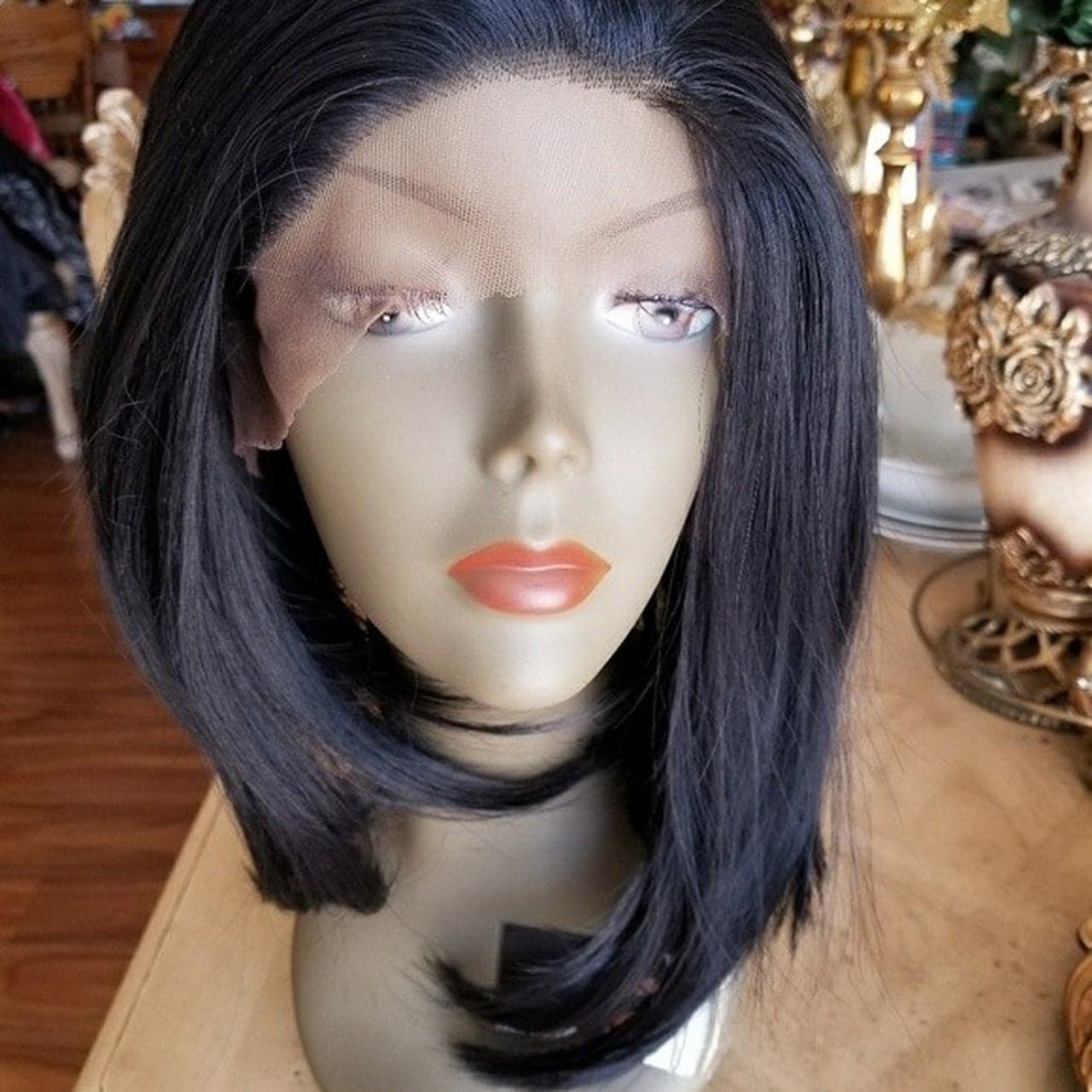 Bob Beauty Lace Front Wig - Black - Thumbnail 2