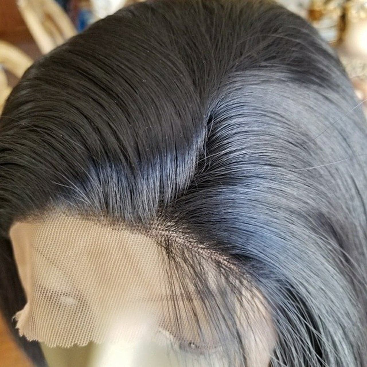 Bob Beauty Lace Front Wig - Black - Thumbnail 4