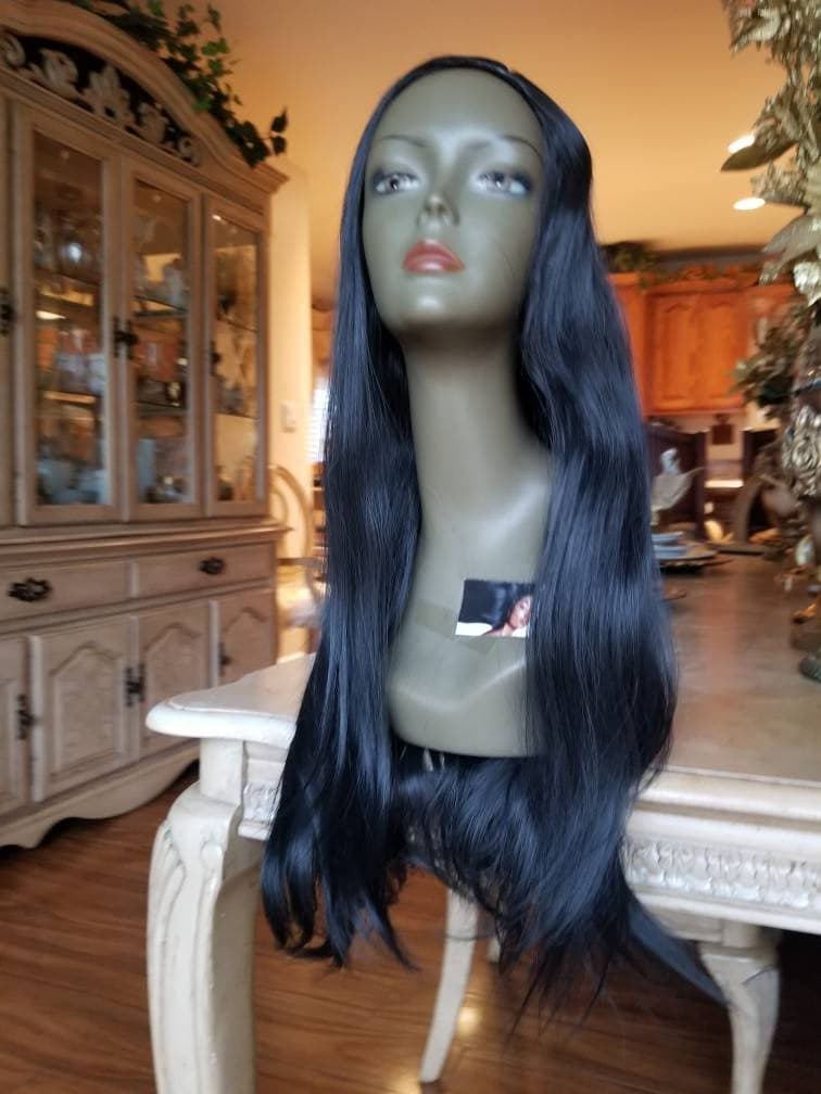 Black Straight Beauty Full Wig - Thumbnail 2