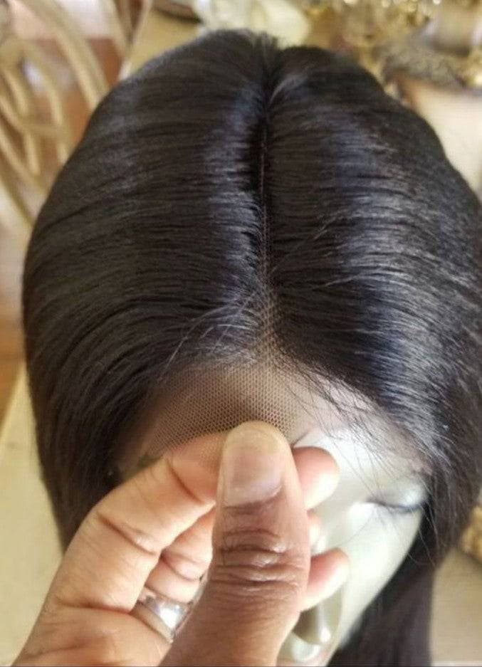 Black Yaki Straight//Lace Front Wig//GorgeousHair//Straight/Silky Straight//Natural//Wigs for Women//Beautiful//Gorgeous//Wig//Yaki - Thumbnail 3