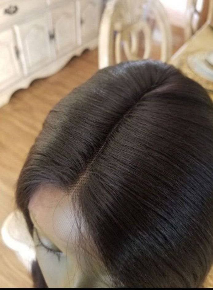 Black Yaki Straight//Lace Front Wig//GorgeousHair//Straight/Silky Straight//Natural//Wigs for Women//Beautiful//Gorgeous//Wig//Yaki - Thumbnail 4