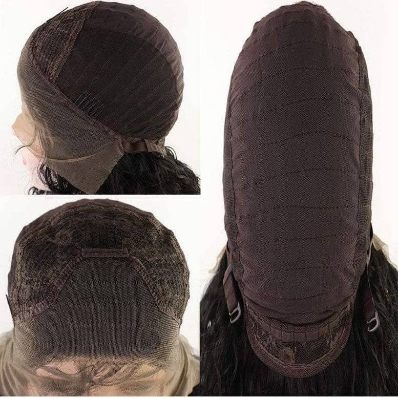 Black Curly//Curly// Lace Front Wig//Beautiful//Wig//Synthetic//Human Hair - Thumbnail 5