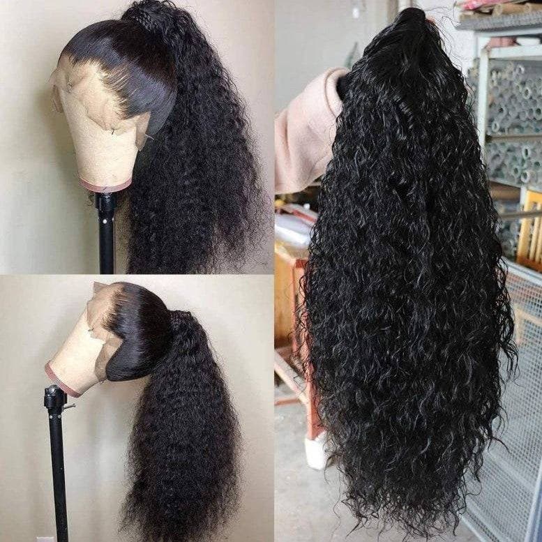 Black Curly//Curly// Lace Front Wig//Beautiful//Wig//Synthetic//Human Hair