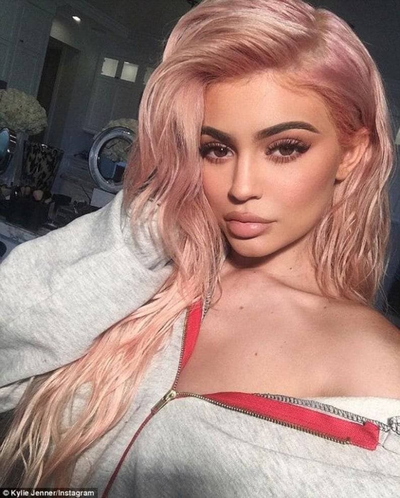 Peach Pink Beauty Lace Front Wig