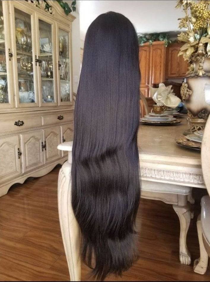 Black Yaki Straight//Lace Front Wig//GorgeousHair//Straight/Silky Straight//Natural//Wigs for Women//Beautiful//Gorgeous//Wig//Yaki