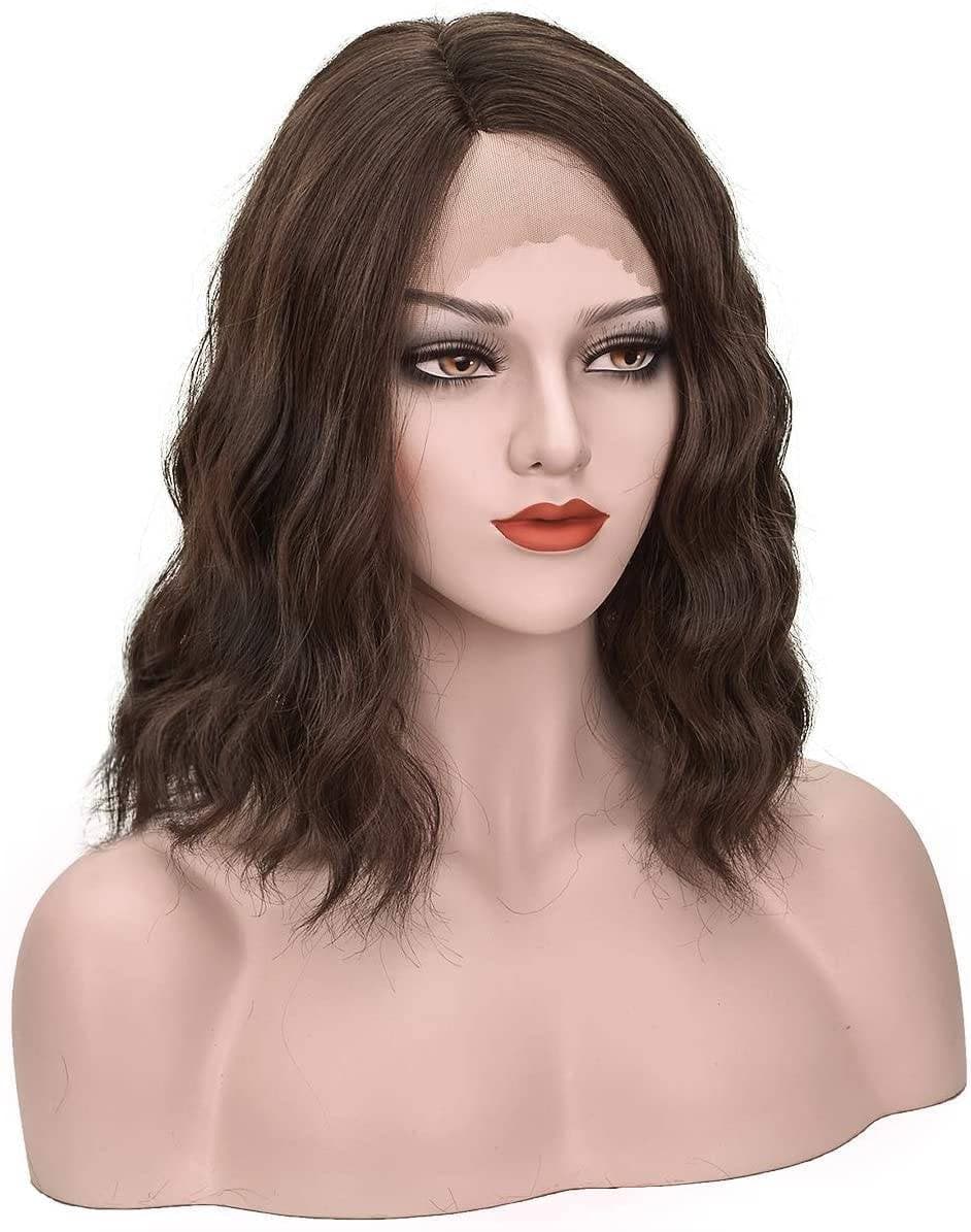 Brown// Curly Wavy// Short Curly//Dark Brown//Wavy// Human Hair// Blend// Beautiful Hair//Natural Haur//Beautiful - Thumbnail 3