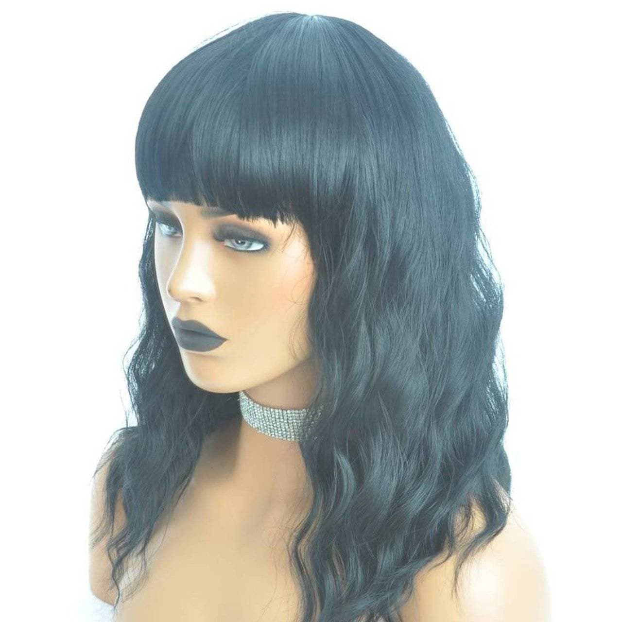 Black Wavy Beauty Full Wig #1b - Thumbnail 2