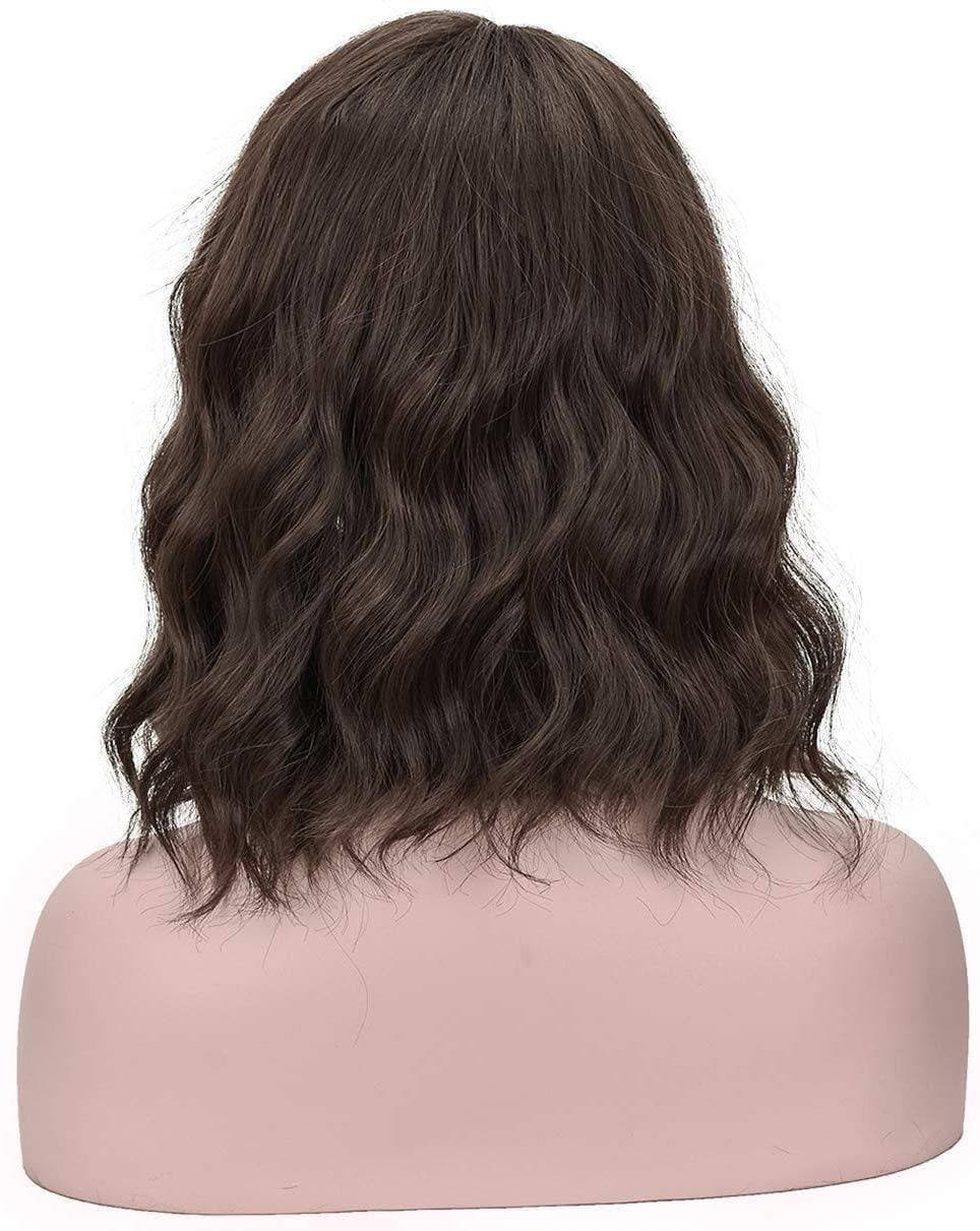 Brown// Curly Wavy// Short Curly//Dark Brown//Wavy// Human Hair// Blend// Beautiful Hair//Natural Haur//Beautiful - Thumbnail 5
