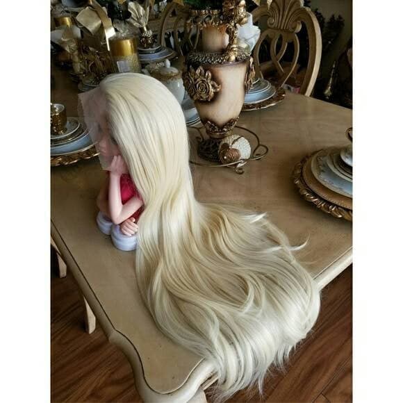 Pale Blonde Lace Front Wig - Thumbnail 3