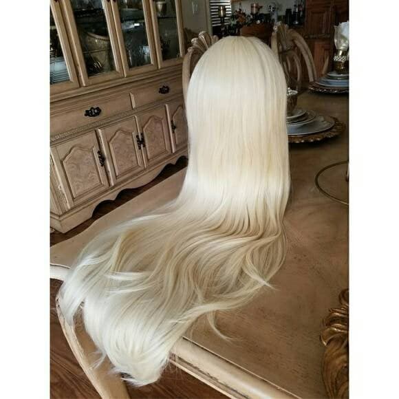 Pale Blonde Lace Front Wig - Thumbnail 2